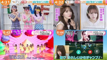 210825 ＝LOVE’s TV News – Hayadoki! & Mezamashi TV – HD-tile