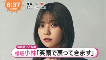 210910 Sakurazaka46 Kobayashi Yui’s TV News – Mezamashi TV – HD.mp4-00005