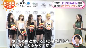 230904 ex-Nogizaka46 Saito Asuka & LE SSERAFIM’s TV News – Mezamashi TV & ZIP! – HD.mp4-00002